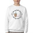 I Like My Books Spicy And My Coffee Icy Books Booktok Youth Crewneck Sweatshirt