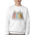 Books Wildflowers There Is No Such Thing As Too Many Books Youth Crewneck Sweatshirt