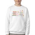 Chapter Forty 40 Years Old 40th Birthday Book Lover Youth Crewneck Sweatshirt
