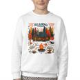 Cozy Reading Cabin Retreat Fall Bookish Autumn Cozy Reader Youth Crewneck Sweatshirt