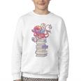 Cute Octopus Bookworm Fun Reading Tee For Book Lovers Youth Crewneck Sweatshirt Cute Octopus Bookworm Fun Reading Tee For Book Lovers Youth Crewneck Sweatshirt
