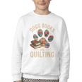 Dogs Books And Quilting Youth Crewneck Sweatshirt