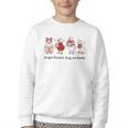 Forget Flowers Buy Me Books Silly-Goose Book Reading Lover Youth Crewneck Sweatshirt
