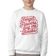 Forget Flowers Buy Me Books Youth Crewneck Sweatshirt