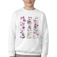 Halloween Pink Ghost Read More Books Spooky Boo Teacher Kids Youth Crewneck Sweatshirt Halloween Pink Ghost Read More Books Spooky Boo Teacher Kids Youth Crewneck Sweatshirt