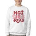 Hot Girls Read Book Lover Feminist Reader Premium Tri-Blend Youth Crewneck Sweatshirt