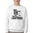 I Have Issues – Comic Book Collector Youth Crewneck Sweatshirt