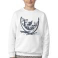 Italian Greyhound Whippet Dog Reading Book Hammock Iggy Mom Youth Crewneck Sweatshirt