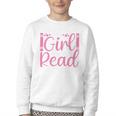 Just A Girl Who Loves To Read Book Lover Reading Books Youth Crewneck Sweatshirt