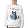 Just One More Chapter Bookworm Cat Book Lover Youth Crewneck Sweatshirt Just One More Chapter Bookworm Cat Book Lover Youth Crewneck Sweatshirt