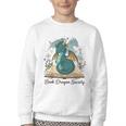 Magical Book Dragon Fantasy Reading Enthusiast Art Youth Crewneck Sweatshirt