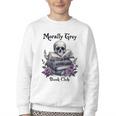 Morally Grey Book Club Gothic Vintage Style Youth Crewneck Sweatshirt