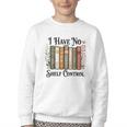 I Have No Shelf Control Flower Book Bookish Youth Crewneck Sweatshirt
