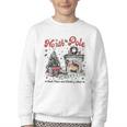 North Pole Book Club Book Lover Bookish Bookworm Christmas Youth Crewneck Sweatshirt