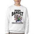 Racoon-Bookworm-Book Bandit-Fueled By Fiction Youth Crewneck Sweatshirt Racoon-Bookworm-Book Bandit-Fueled By Fiction Youth Crewneck Sweatshirt