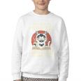 i Read Books And i Know Things Cat Reading Cat Coffee Books Youth Crewneck Sweatshirt