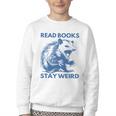 Read Books Stay Weird Youth Crewneck Sweatshirt