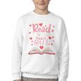 Read Your Heart Out Teacher Valentines Day Reading Book Love Premium Tri-Blend Youth Crewneck Sweatshirt Read Your Heart Out Teacher Valentines Day Reading Book Love Premium Tri-Blend Youth Crewneck Sweatshirt