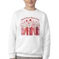 Read Your Heart Out Teacher Valentines Day Reading Book Youth Crewneck Sweatshirt