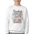 Reading Auntie Book Lover For Bookworm Aunt Youth Crewneck Sweatshirt