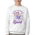 Reading Is My Favorite Sport Saying Quote Book Lovers Youth Crewneck Sweatshirt