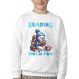 Reading Is Snow Much Fun Christmas Xmas Book Reading Youth Crewneck Sweatshirt