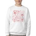 Romance Book Tropes Youth Crewneck Sweatshirt