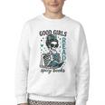 Romance Reader Good Girls Read Spicy Books Halloween Costume Youth Crewneck Sweatshirt Romance Reader Good Girls Read Spicy Books Halloween Costume Youth Crewneck Sweatshirt