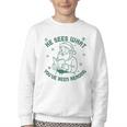 He Sees What You'Ve Been Reading Christmas Bookish Santa Premium Tri-Blend Youth Crewneck Sweatshirt He Sees What You'Ve Been Reading Christmas Bookish Santa Premium Tri-Blend Youth Crewneck Sweatshirt