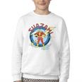 Shazam Comic Book Art Heroic Portrait Vintage Youth Crewneck Sweatshirt