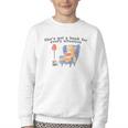 She's Got A Book For Every Situation Youth Crewneck Sweatshirt
