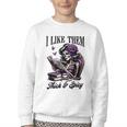 Smut Reader Spicy Book Romance I Like Them Thick & Spicy Youth Crewneck Sweatshirt