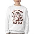 Smut Reader Spicy Buys Me Books & Tells Me To Stfuattdlagg Youth Crewneck Sweatshirt