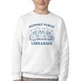 Support Your Local Library Read Banned Books Librarian Youth Crewneck Sweatshirt Support Your Local Library Read Banned Books Librarian Youth Crewneck Sweatshirt