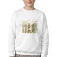 Vintage Floral Bookshelf I Have No Shelf Control Book Lovers Youth Crewneck Sweatshirt