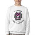 If I Wreck Pause My Audiobook Lover Reader Book-Club Women Youth Crewneck Sweatshirt