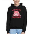 All Booked For Valentine Bow Books Lover Teacher Girl Women Graphic Youth Hoodie