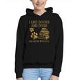 I Like Books And Dogs And Maybe 3 People Vintage Sayin Graphic Youth Hoodie