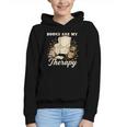 Books Are My Therapy Cozy Reading Chair Artwork Graphic Youth Hoodie
