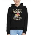 I Like My Books With a Side Of Panic Thriller Graphic Youth Hoodie