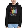 Equality Hurts No One Floral Books LGBTQ Gay Les Pride Month Graphic Youth Hoodie