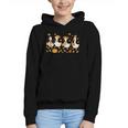 Fall Goose Reading Book Teacher Autumn Pumpkin Cozy Season Graphic Youth Hoodie