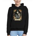 Floral Tarot Card The Reader Skeleton Reading Book Graphic Youth Hoodie Floral Tarot Card The Reader Skeleton Reading Book Graphic Youth Hoodie