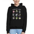 God Says I Am Cat Book Lover Christian Cute Jesus Girls Kids Graphic Youth Hoodie