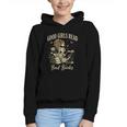 Good Girls Read Bad Books Vintage Skeleton Reader Graphic Youth Hoodie Good Girls Read Bad Books Vintage Skeleton Reader Graphic Youth Hoodie