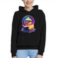 Humor Rubber Duck Reading Book Graphic Youth Hoodie