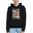 Just a Girl Who Loves Cats And Books Graphic Youth Hoodie