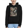The Reader Tarot Card Skeleton Reading Book Bookworm Bookish Graphic Youth Hoodie