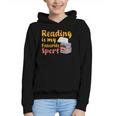 Reading Is My Favorite Sport Book Lovers Graphic Youth Hoodie