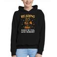 Reading Makes Me Feel Less Murdery Book Dragon Graphic Youth Hoodie